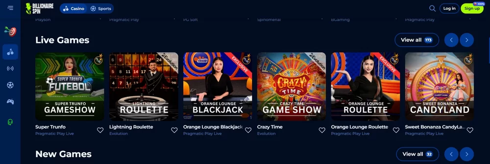 billionairespin.co-top-live-casino-games